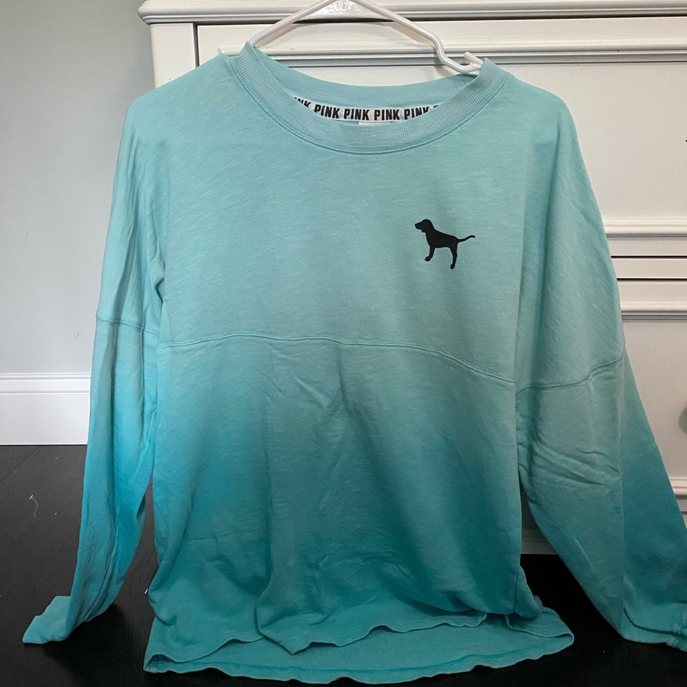 Victoria's Secret PINK Aqua Long sleeve Top